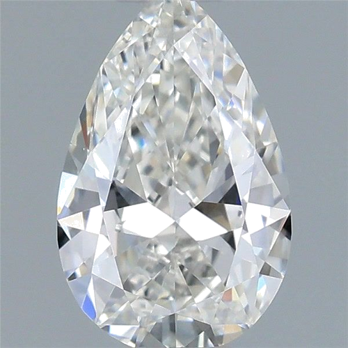 0.5 carat E-VVS2 Natūralus Pear Deimantas (1)