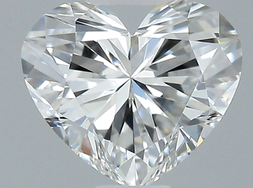 0.55 carat E-VVS1 Natūralus Heart Deimantas (1)