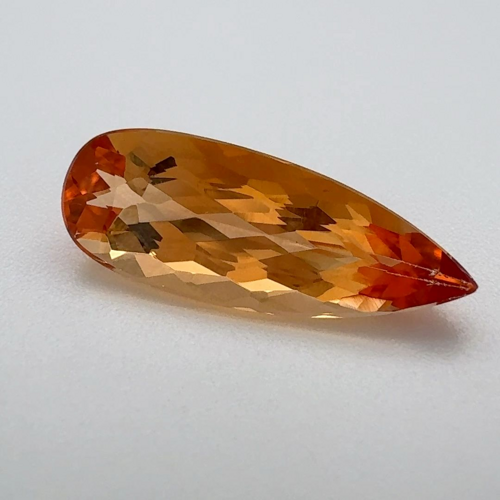 3.025 carat ORANGE Pear Topaz (1)