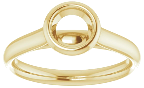 Sužadėtuvių Žiedas „Bezel-Set Solitaire“ 14k yellow gold Round 5.5mm (3)