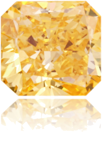 0.33 carat Fancy Vivid Yellow-SI1 Natūralus Radiant Deimantas (1)