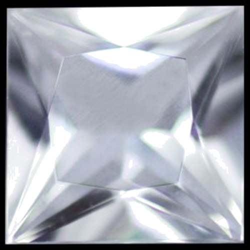 0.64 carat WHITE Square Safyras (1)