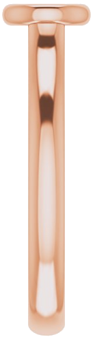 14K Rose  4.4 mm Round Solitaire Engagement Ring Mounting (4)