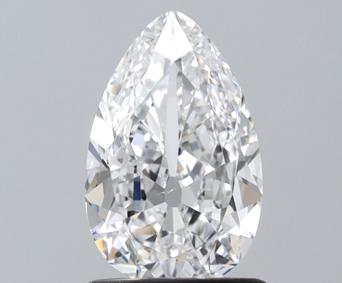 1.0 carat E-VS2 Natūralus Pear Deimantas (1)