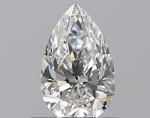 0.53 carat E-VVS1 Natūralus Pear Deimantas (1)