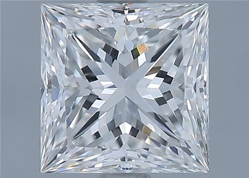 1.7 carat F-SI1 Natūralus Princess Deimantas (1)