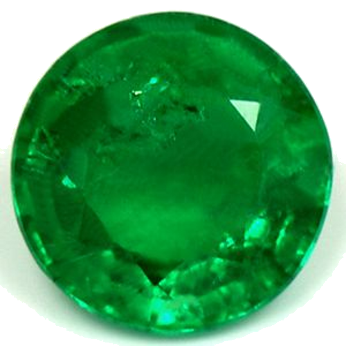 0.45 carat GREEN Round Smaragdas (1)