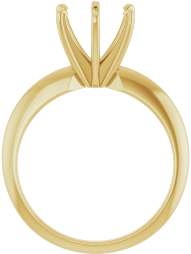 Sužadėtuvių Žiedas „Solitaire“ 14k yellow gold Round 7.8mm x 8.6mm (2)