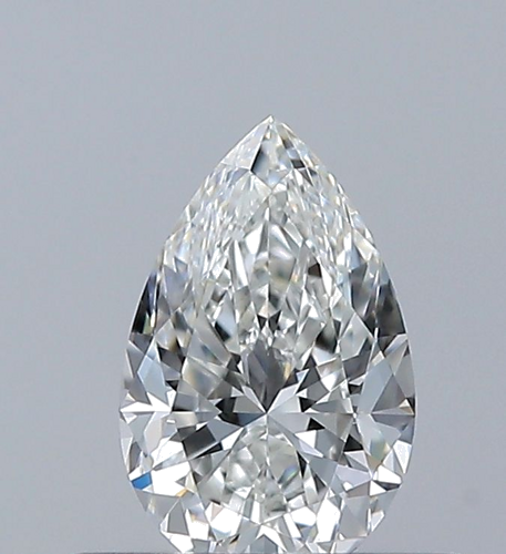 0.4 carat G-VVS1 Natūralus Pear Deimantas (1)