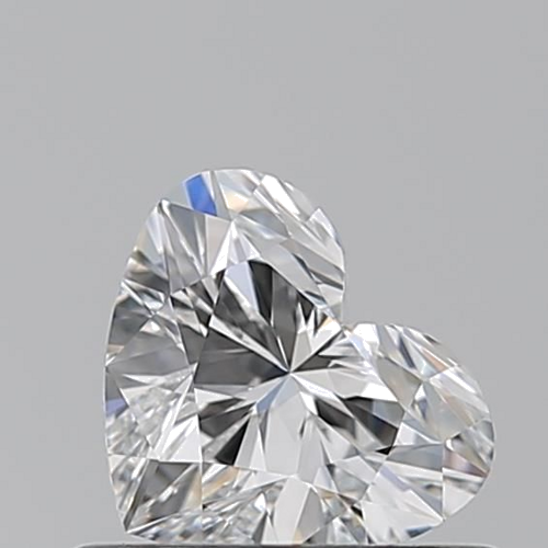 0.53 carat E-VVS1 Natūralus Heart Deimantas (1)