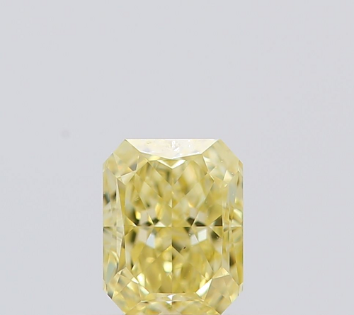 0.5 carat Fancy Intense Yellow-VS2 Natūralus Radiant Deimantas (1)