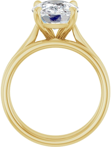 Sužadėtuvių Žiedas „Claw-Prong Solitaire“ 14k yellow gold Elongated Cushion 11mm x 9mm (6)