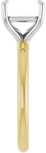 Sužadėtuvių Žiedas 585 Baltojo Ir Geltonojo Aukso Asscher 8mm (3)