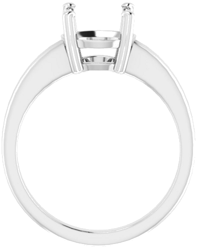 Sužadėtuvių Žiedas „Solitaire“ 14k white gold Round 8.8mm (2)