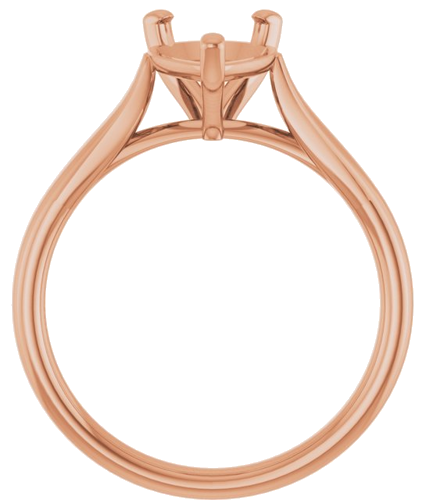 Sužadėtuvių Žiedas 14k rose gold Pear 10mm x 7mm (2)