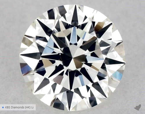 0.5 carat H-VVS2 Excellent cut Natūralus Round Deimantas (1)