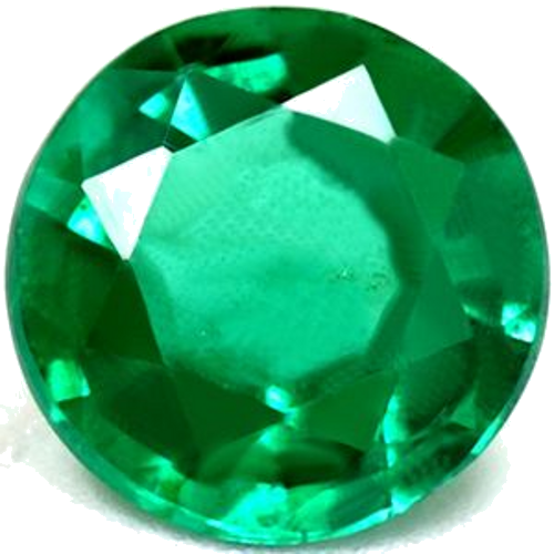 0.53 carat GREEN Round Smaragdas (1)