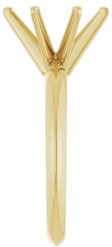 Sužadėtuvių Žiedas „Solitaire“ 585 Geltonojo Aukso Oval 10mm x 8mm (4)