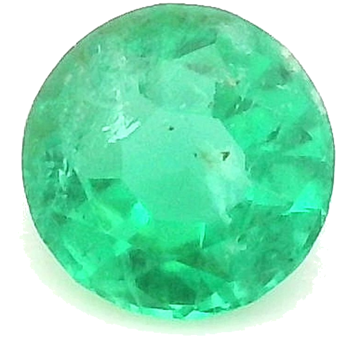 0.25 carat GREEN Round Smaragdas (1)