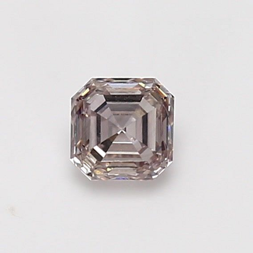 0.56 carat Fancy Light Pinkish Brown-SI1 Natūralus Asscher Deimantas (1)