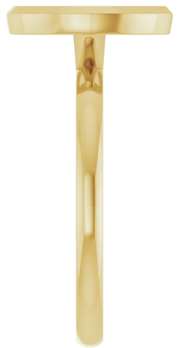 Sužadėtuvių Žiedas „Bezel-Set Solitaire“ 14k yellow gold Oval 10mm x 7mm (4)