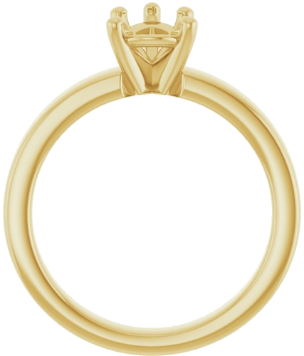 Sužadėtuvių Žiedas 10k yellow gold Pear 8mm x 6mm (2)