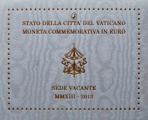 2013 Vatikāna Sede Vacante 2 eiro monēta (3)
