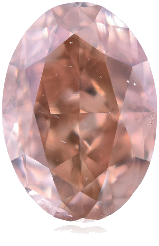 0.2 carat Fancy Brownish Orangey Pink-VS2 Natūralus Oval Deimantas (1)