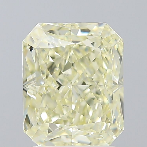3.01 carat Fancy Light Yellow-SI1 Natūralus Radiant Deimantas (1)