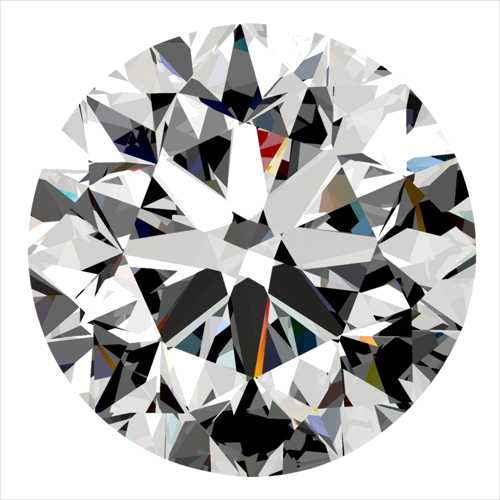0.4 carat E-SI2 Very Good cut Natūralus Round Deimantas (1)