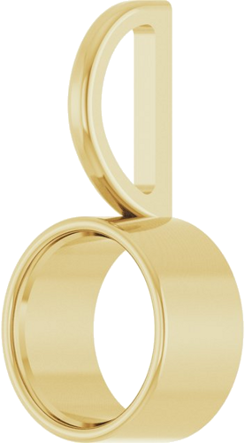 Pakabukas „Bezel-Set Solitaire Charm“ 14k yellow gold Round 6.5mm (2)