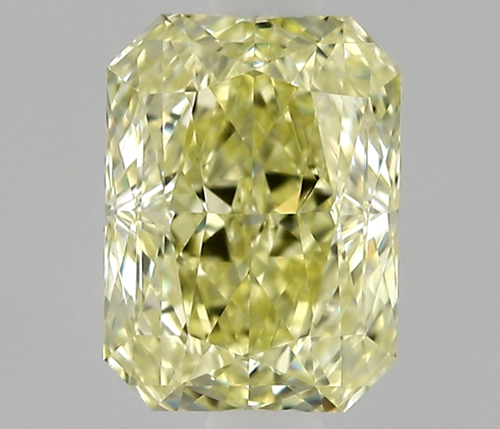 0.5 carat Fancy Yellow-VVS1 Natūralus Radiant Deimantas (1)