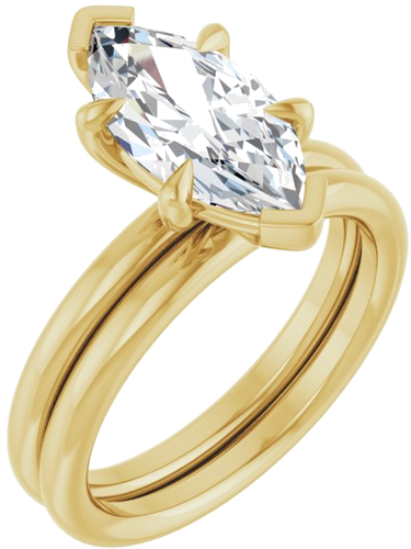 Sužadėtuvių Žiedas „Claw-Prong Solitaire“ 14k yellow gold Marquise 13mm x 6.5mm (6)