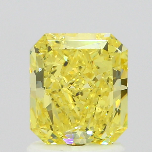 1.31 carat Fancy Vivid Yellow-SI2 Natūralus Radiant Deimantas (1)