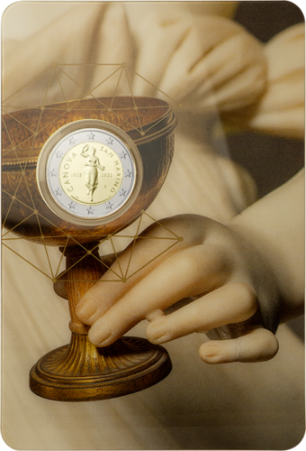 2022 Sanmarīno Antonio Canova 2 eiro BU monēta (4)