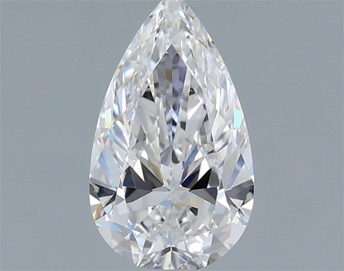 0.55 carat F-VVS1 Natūralus Pear Deimantas (1)