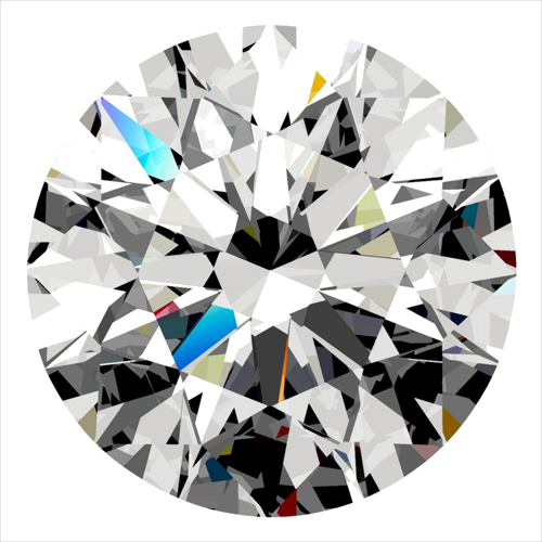 0.3 carat E-SI1 Excellent cut Natūralus Round Deimantas (1)