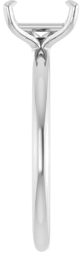 Sužadėtuvių Žiedas „Solitaire“ 750 Baltojo Aukso Emerald 7mm x 5mm (4)