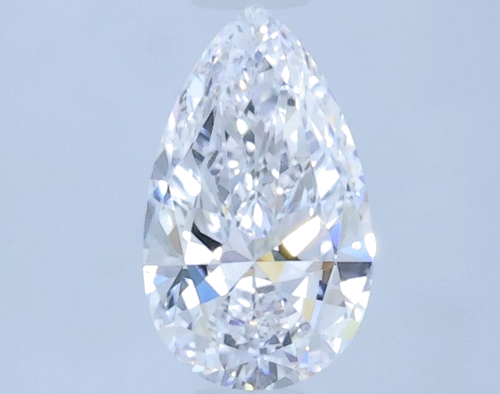 0.5 carat D-VVS2 Natūralus Pear Deimantas (1)