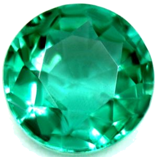 0.65 carat GREEN Round Smaragdas (1)