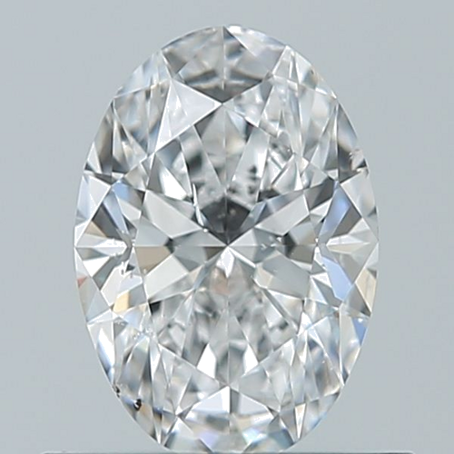 0.6 carat D-SI1 Natūralus Oval Deimantas (1)