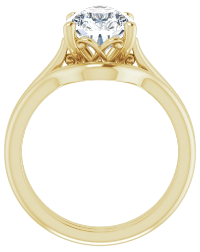 Sužadėtuvių Žiedas „Solitaire“ 14k yellow gold Pear 12mm x 8mm (7)
