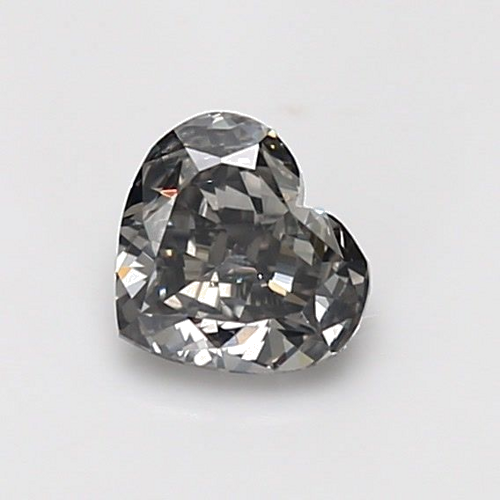 0.8 carat Fancy Gray-SI2 Natūralus Heart Deimantas (1)