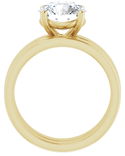 Sužadėtuvių Žiedas „Solitaire“ 14k yellow gold Round 8.8mm (7)