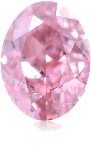 0.15 carat Fancy Intense  Pink-SI2 Natūralus Oval Deimantas (1)