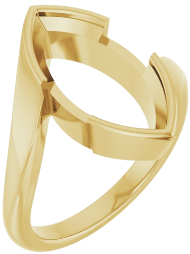 Sužadėtuvių Žiedas „Half-Bezel Solitaire“ 14k yellow gold Marquise 16mm x 8mm (1)
