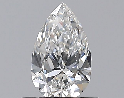 0.5 carat E-VVS2 Natūralus Pear Deimantas (1)