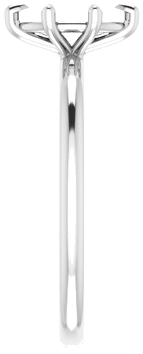 14K White 8x4 mm Marquise Solitaire Engagement Ring Mounting (4)