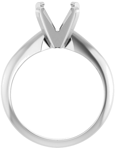 Sužadėtuvių Žiedas „Solitaire“ 14k white gold Round 8mm (2)