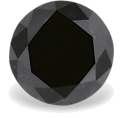 0.48 carat Fancy Black-VVS2 Excellent cut Natūralus Round Deimantas (1)